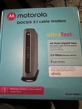 Motorola MB8611 Modem Cable - Black