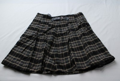 Disturbia Aiden Check Buckle Detail Mini Skirt EJ3 Multicolor Size 8 NWT