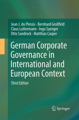 German Corporate Governance in International and European Context Taschenbuch