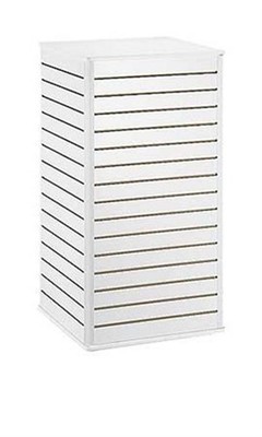 SSWBasics 24'' x 48'' White Slatwall Tower