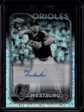 2024 Topps Chrome Jordan Westburg Auto Black & White Mini Diamond Refractor