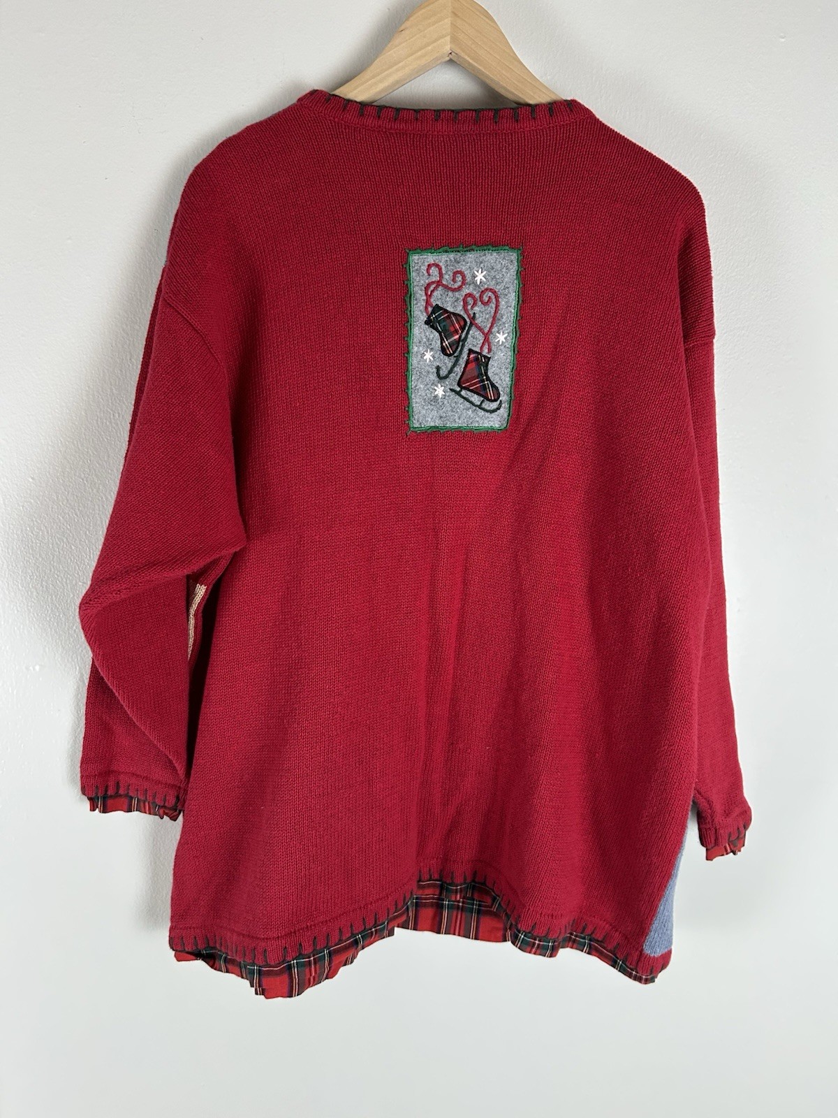 Patchwork Vintage Ugly Christmas TREE Sweater Car… - image 3