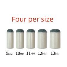 20pcs Slip On Pool Cue Tips Replacement Billiard Cue Tips 5 Sizes Slip On Cue