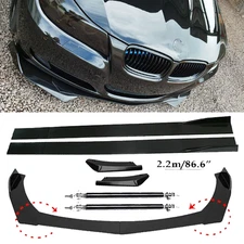 Front Bumper Lip Spoiler Splitter Car Body Rear For BMW
