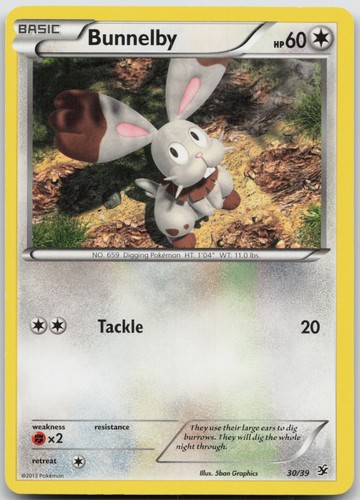 Bunnelby 30/39 Kalos Starter Set Common