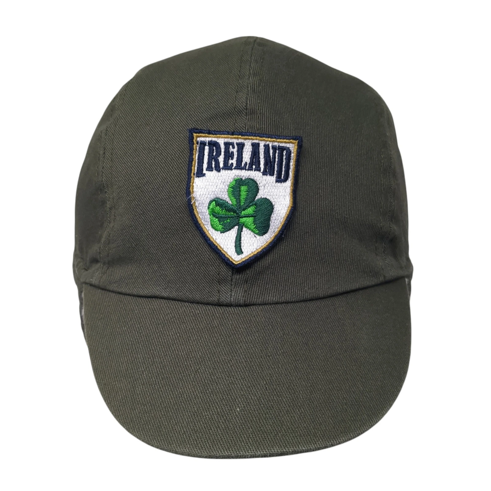 Ireland Shamrock Fitted Trapper Hat Green One Size Faux Fur Lined