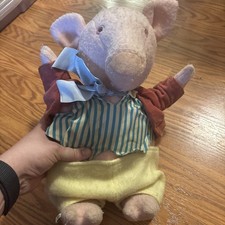 Vintage Eden Beatrix Potter Pigling Bland 15 Plush Pig Stuffed Animal Rare