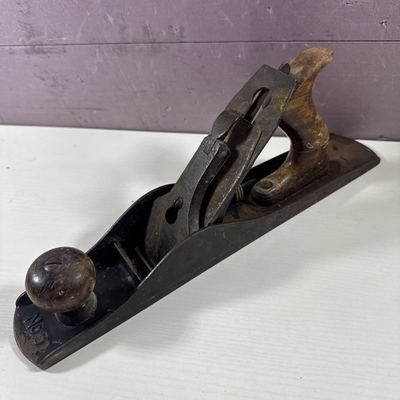 #ad Vintage Stanley NO. 5 Corrugated Bottom Bench Plane As Is $65.69