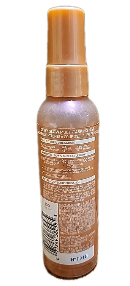 ☆ Loreal Lumi Shake and Glow Dew Mist For Face 3 Fl. oz. - Image 2 of 2