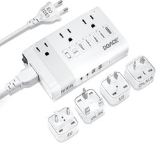 DOACE 220V to 110V Converter for European Travel - 350W 7 in 1 Voltage Converter
