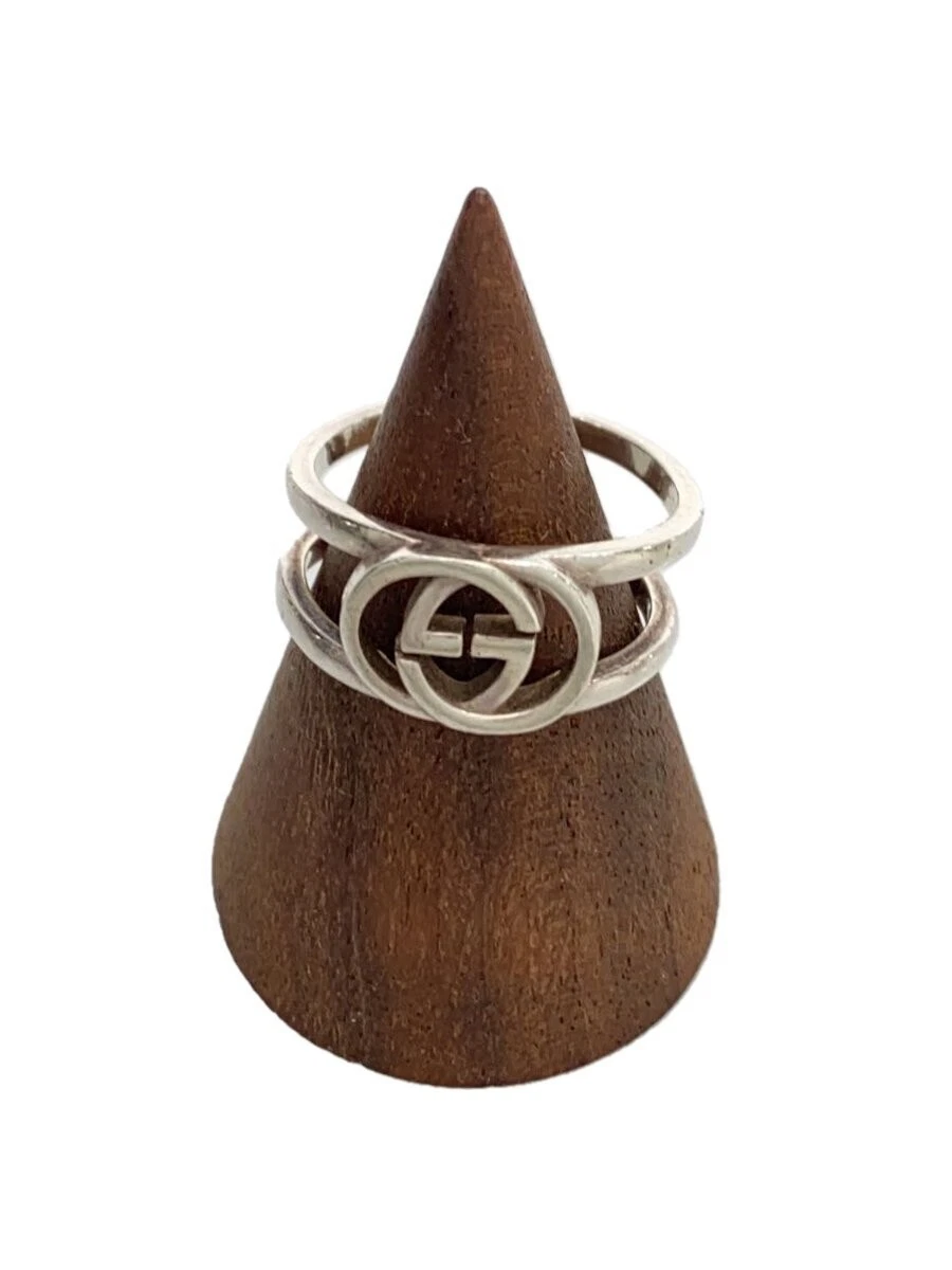Bague Gucci à emboîtement SV925 argent US6,75 accessoires inclus