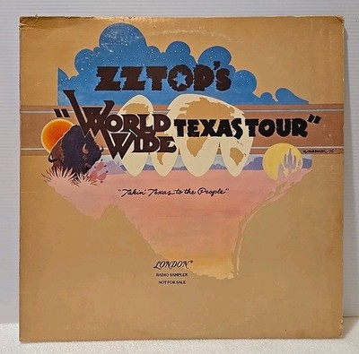 ZZ TOP World Wide Texas Tour Radio Sampler 1976 VINYL LP PROMO London PS-X-1001