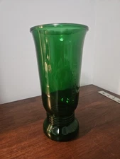 Vintage NAPCO Emerald Green Vase, MCM, 9.5" Tall
