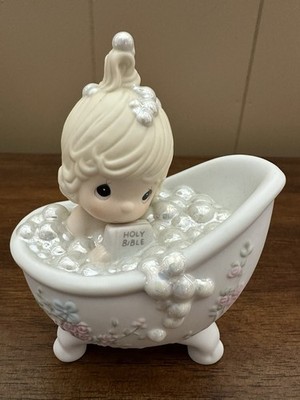 Precious Moments Vintage 1985  He Cleansed My Soul  Figurine 100277 Rare NIB