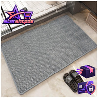 Badematte Rutschfest 40X60Cm SaugfäHig Schnelltrocknend FüR Badezimmer Hellgrau
