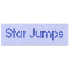 Star Jumps DIY Crafts Wall Art Reusable Plastic Stencil - StencilAir