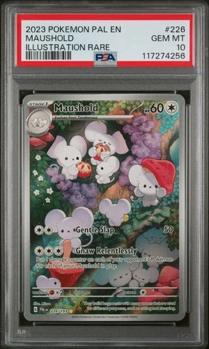 2023 POKEMON PAL EN-PALDEA EVOLVED ILLUSTRATION RARE #226 MAUSHOLD PSA 10