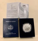 2008-W Reverse Of 2007 Silver Eagle   COA/OGP  WEST POINT ERROR unc