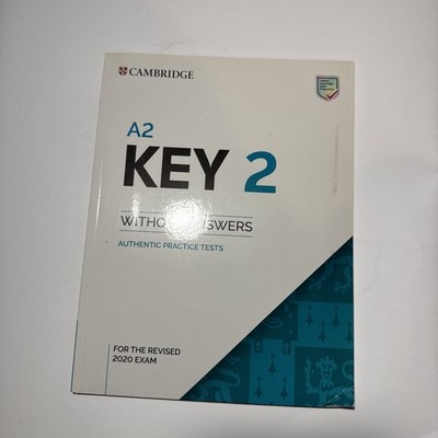 A2 Key 2 Book Without Answers : Authentic Practice Tests, Paperback, Like New...