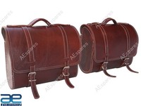 Leder Sattel Beutel Brown FüR Royal Enfield Super Meteor BäR Shotgun 650 Aes