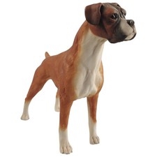 Figur Boxerhund Hund braun CA 1992 Porzellan