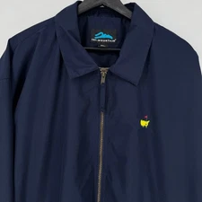 Vintage Masters Logo Golf Jacket Augusta 3XL Tri Mountain Mens Navy Blue