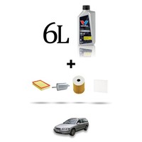 Hoffcar Set Service 4 Filter Und 6L ÖL FüR Volvo V70 II 2.4 20V T5 191Kw Von 2