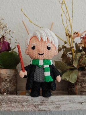 Harry Potter Draco Malfoy 3D Figur Knitted Style | Slytherin Deko