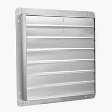 Uimoso 30 in Wall-Mounted Shutter Exhaust Fan, 6900 CFM for Sheds