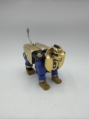 Power Rangers ZEO Megazord Zord Blue Gold Lion Sphinx Bandai 1996