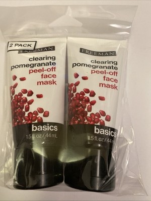 Freeman Clearing Pomegranate Peel-off Face Mask Set Of 2 Basics 1.5 Fl oz Each