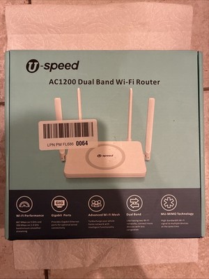 U-SPEED AC1200 WiFi Router Dual Band Wireless Internet Router, Wireless Speed Up