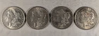 LOT OF 1 1880 P 1 1886 P 1 1904 P 1 1921 P MORGAN SILVER DOLLARS #61
