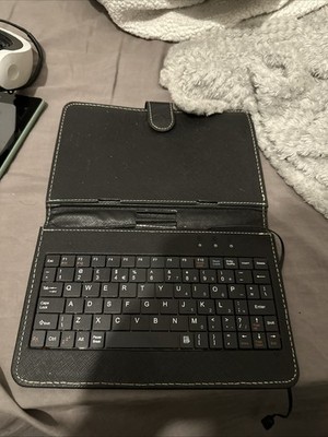 7'' Zoll PU Leder Micro USB/Tastatur Ständer Hülle für Android Tablet