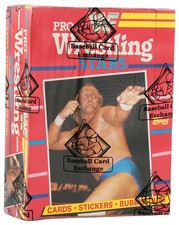 1985 WWF Pro Wrestling Stars Topps Wax Box BBCE Wrapped 36 Packs (HULK HOGAN)(B)