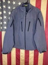 Voodoo Tactical Jacket Mens Large L Grey Softshell Full Zip Pockets 6487