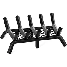 INNO STAGE Fireplace Grates with Ember Retainer - 17 Inch Fireplace Log Grate...