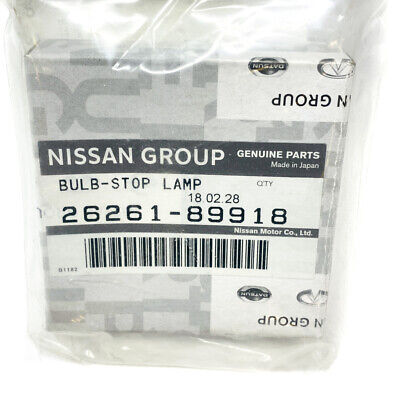 2 pcs Genuine Nissan 26261-89918 Rear Stop Lamp Bulb - Made 2 pcs Genuine Nissan 26261-89918 Rear Stop Lamp Bulb - Made