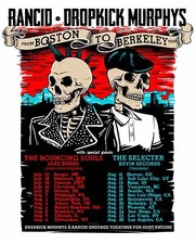 RANCID /DROPKICK MURPHYS 2017 NORTH AMERICAN CONCERT TOUR POSTER-Ska/Celtic Punk