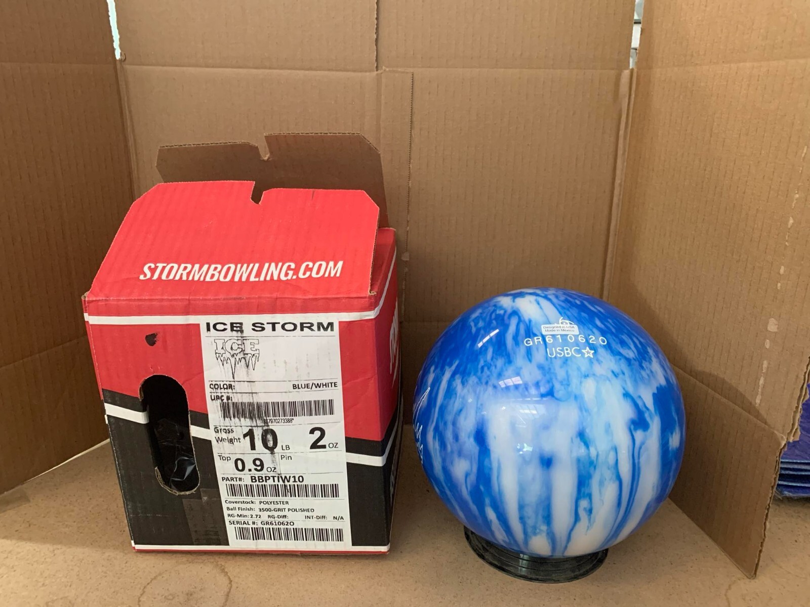 NEW 10LB STORM ICE Bowling Ball 052O eBay