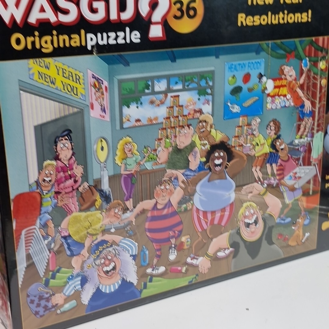 Jigsaw Puzzle Wasgij 36 - NEW YEARS RESOLUTIONS - 1000 Pieces