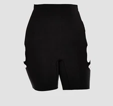$198 Spanx Womens Black Stretch Slim Seamless Firm Higher Power Shaping Shorts M