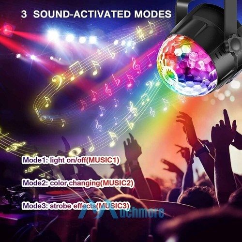 RGB LED Projector Party Disco Club DJ Light Crystal Magic Ball Effect Stage Lamp - Picture 4 of 15