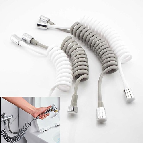 Bathroom Spring Flexible Shower Hose Pipe Water Plumbing Toilet Bidet Sprayer - Picture 1 of 17