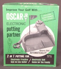 Vtg Oscar Jr Electronic Putting Partner-Ball Return-Golf Sumulator-Indoor Sport.