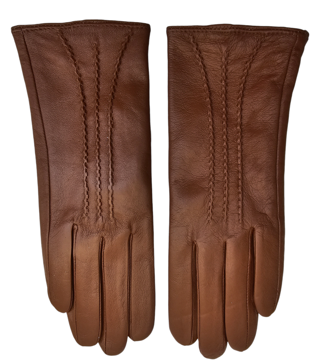 Gants D'hiver Femme En Cuir Véritable – Doublure Polaire Extra Douce, Confort Premium