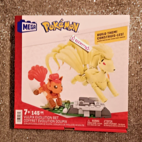 Mega POKEMON Vulpix Evolution Set Ninetales Build Them Articulated 145 ...