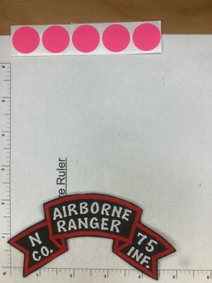 60年代 米軍実物 スクロール AIR BORNE RANGER パッチ 60年代 米軍実物