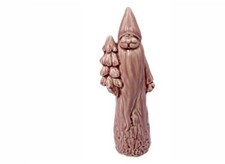 2 Stk Weihnachtsmann 22cm ROSA Keramik NIKOLAUS Shabby Chic Weihnachten Santa 