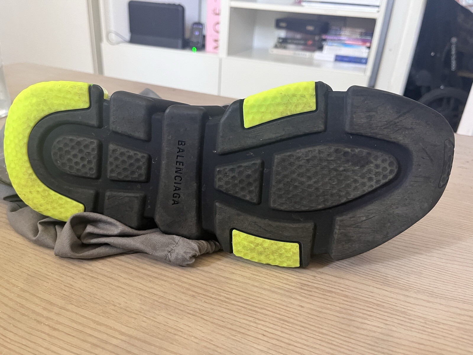 SAOLA Balenciaga Scarpe da Ginnastica Suola Trasparente Speed Sock Sneakers Taglia 44